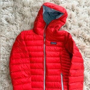 Patagonia Kids Bright Red Puffer Coat